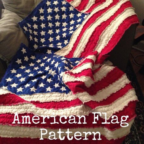 **This is a quilt pattern in PDF form. This listing is not for a finished quilt** Quilt size: 46x60 The American flag rag quilt is actually made similar to a standard flag. This quilt can be made on ANY sewing machine! It measures approximately 46 x 60. Perfect for a small lap Flag Rag Quilt, American Flag Blanket, American Flag Quilt, Rag Flag, Rag Quilt Tutorial, Rag Quilt Patterns, Flag Quilt, Flag Pattern, Quilt Care