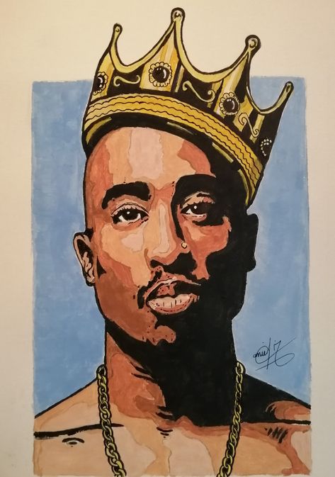 Tupac Cartoon Art, 2pac Paintings, 2pac Illustration, 2 Pac Drawing, Tupac Sketch, Tupac Illustration, Rapper Art Drawing, 2pac Cartoon, Tupac Painting