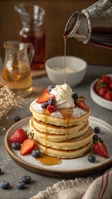 Get ready to flip the fluffiest pancakes with this easy recipe! Perfectly golden, light, and ready for your favorite toppings. 🧑‍🍳💖 #BestPancakes #FluffyPancakes #BreakfastGoals Good Breakfast Foods, Fluffiest Pancakes, Best Breakfast Foods, The Best Pancakes, What To Eat For Breakfast, Quick Easy Breakfast, Best Pancakes, Breakfast Recipes Easy Quick, Breakfast Yummy