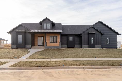 Check out this modern contemporary-style, slab-on-grade home from the Sioux Falls' Spring Parade of Homes. Shown: Vesta Steel Siding in Gilded Grain. Steel Siding, Modern Contemporary Style, How To Go, Parade Of Homes, Sioux Falls, Sioux, Autumn Home, This Weekend, Modern Contemporary