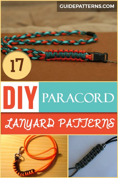 DIY Paracord Lanyards Paracord Lanyard Instructions, Paracord Lanyard Diy Tutorials, Paracord Neck Lanyard, Lanyard Patterns, Parachute Cord Crafts, Lanyard Tutorial, Lanyard Crafts, Paracord Projects Diy, Diy Lanyard