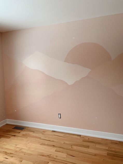 Boho Wall Mural, Murals Bedroom, Abstract Wall Mural, Mural Bedroom, Landscape Wall Mural, Mountain Mural, Nursery Mural, Abstract Mountain, Bedroom Murals