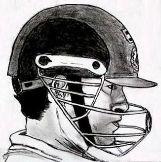 This sketch says all  #Hard #work #pencil #sketch #sachin #cricket #sachintendulkar Cricket Helmet Drawing, Master Blaster, Cricket Helmet, Helmet Drawing, 3d Sketch, Sachin Tendulkar, Pencil Sketches, Origami Art, Charlie Chaplin