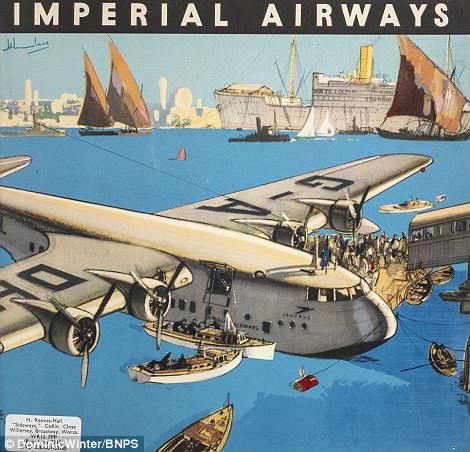 Imperial Airways, Vintage Airline Ads, British Airline, Vintage Airline Posters, Vintage Airline, Aviation Posters, Old Planes, Rich And Famous, Airline Travel