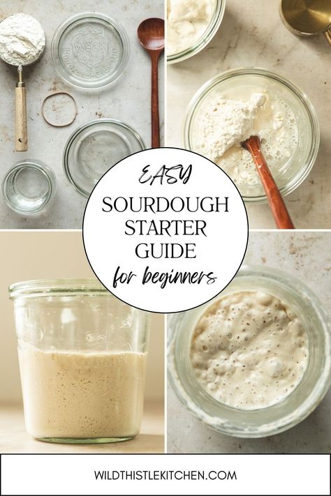 Diy Sourdough Starter, Easy Sourdough Starter, Best Sourdough Bread, Dough Starter Recipe, Make Sourdough Starter, Beginner Sourdough, The Clever Carrot, Sourdough Starter From Scratch, Clever Carrot