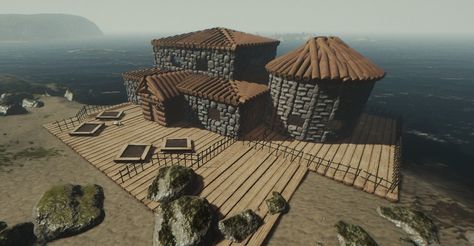 Guide :: Advanced Rooftops & Buildings The Forest Game Base Ideas, Sons Of The Forest Build, Forest Plan Architecture, Forest Architecture Concept, The Forest Game, Forest Building, Sons Of The Forest, Forest Houses, Forest Games