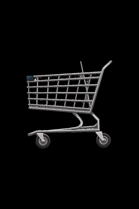 The emoji 🛒 depicts a metallic shopping cart commonly used in supermarkets. It has a rectangular basket with a handlebar at the top and four wheels at the bottom. The basket is empty, and the wheels are visible, giving the impression that the cart is ready to be pushed around. The emoji is usually depicted in shades of gray or silver, with some variations in color depending on the platform. Shoping Cart, Apple Emoji, Apple Emojis, Emoji Cat, Shopping Cart Icon, Emoji Stickers Iphone, Ios Emoji, Iphone Emoji, Push Cart