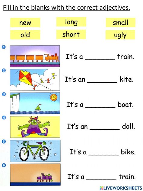 Year 1 English Unit 2 Let's Play (Adjectives) worksheet Adjectives Year 1, Year 1 Adjectives Activities, Worksheets Grade 1 English, English Year 1 Worksheet, Year 1 English Activities, Adjectives Worksheet 2nd Grade, Adjectives Worksheet For Grade 1, Year 1 Worksheets, Year 2 English Worksheets