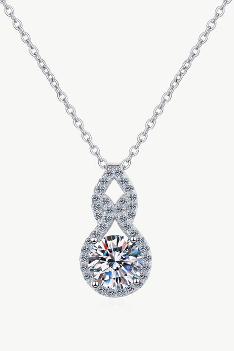 Experience timeless beauty with 1 Carat Moissanite Pendant Necklace. ✨A touch of elegance at LOVCIA. 💎 Discover more at https://lovcia.com #Lovcia #LovciaJewelry #GiftsForWomen #Necklaces #NecklacesForWomen #Women'sNecklaces #PersonalStyle #JewelryForWomen #JewelryForGirls #GiftForHer #GiftForLove #SterlingSilverNecklaces #TimelessElegance #LOVCIAShine #925SterlingSilver Delicate Silver Necklace, Round Diamond Pendant, What Shoes To Wear, Stone Properties, Elementary Counseling, Moissanite Pendant, Rhinestone Material, Shoes Trends, Moissanite Necklace