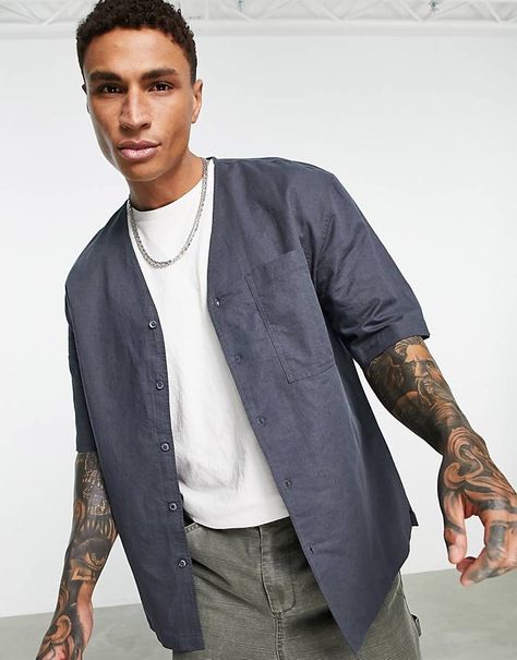 Topman Shirts | Shop Topman Shirts for Men | ASOS Short Sleeve Linen Shirt, Smart Shorts, Striped Linen Shirt, Resort Shirt, Graphic Print Shirt, Striped Short Sleeve Shirt, Sheer Shirt, Satin Shirt, Short Sleeve Shirts