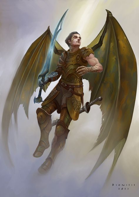 ArtStation - Half-dragon warrior , Dionisis Milonas Fantasy Half Dragon, Half Dragon, Modern Medieval, Warrior Concept Art, Dragon Warrior, Pathfinder Character, Book Inspiration, Character Concept, Dungeons And Dragons