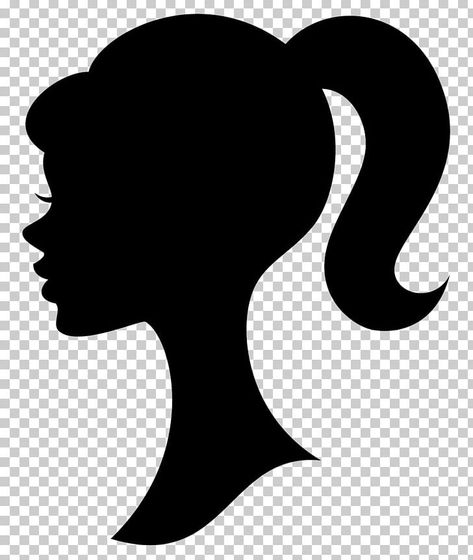 Barbie Logo Painting, Barbie Clipart Free Printable, Barbie Silhouette Svg Free, Barbie Head Silhouette, Barbie Line Art, Barbie Outline Drawing, Black Barbie Png Image, Barbie Silhouette Printable Free, Barbie Cricut Svg