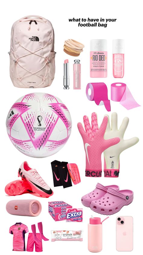 Pink Football Cleats, Cute Soccer Pictures, Womens Soccer Cleats, Soccer Essentials, Best Soccer Shoes, Football Girl, Soccer Hair, Football Bag, Pink Football