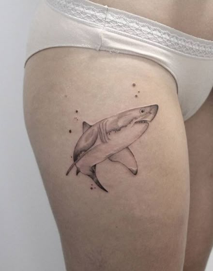 55+ Best Shark Tattoos: Plunge Into The Depths Of The Sea — InkMatch Shark Tattoo Meaning, Small Shark Tattoo, Sea Life Tattoos, Hai Tattoo, Rib Tattoos For Guys, Wave Tattoo Design, Ocean Tattoo, Shark Tattoo, Summer Tattoo