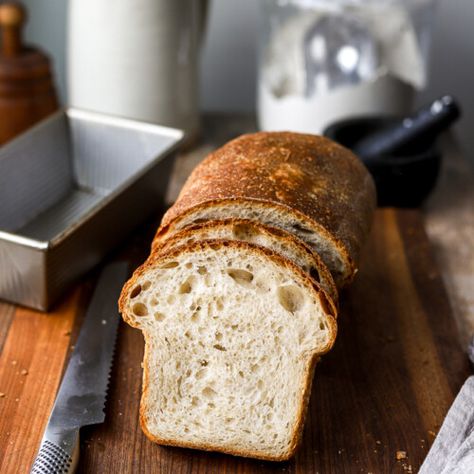 Soft Sourdough Sandwich Bread - Lion's Bread Soft Sourdough Sandwich Bread, Sourdough Sandwich Bread Recipe, Sourdough Ideas, Sourdough Sandwich Bread, Sandwich Bread Recipe, Sourdough Bread Starter, Sourdough Bread Sandwiches, Dough Starter, Danish Dough