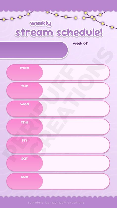 Instagram Stories Template | Twitch Schedule | Streaming Schedule - Peri / Peripuff Creations's Ko-fi Shop - Ko-fi ❤️ Where creators get support from fans through donations, memberships, shop sales and more! The original 'Buy Me a Coffee' Page. Twitch Schedule, Stream Schedule Template, Purple Template, Stream Schedule, Instagram Stories Template, Schedule Template, Instagram Story Template, Story Template, Pink And Purple