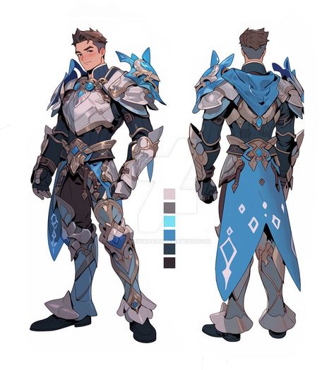 Ocean Knight, Ocean Armor, Armor Outfit, Elf Armor, Dungeons And Dragons Books, Male Design, Sleeping Princess, Concept Inspiration, Random Outfits