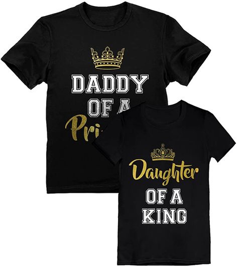 Father Daughter Shirts, Crazy Train Clothing, Daddy And Daughter, King Princess, Outfits Girl, Father Shirts, Daughters Shirt, Father Daughter