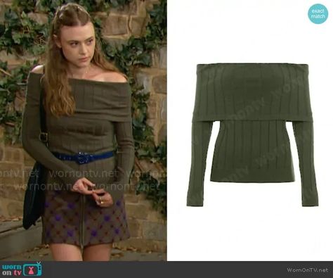 Paola Bernardi Genevive Top worn by Claire Grace (Hayley Erin) on The Young and the Restless Light Blue Blazer, Worn On Tv, The Young And The Restless, Housewives Of New York, Jennifer Hudson, Favorite Daughter, Perfect Couple, Young And The Restless, Fashion Tv