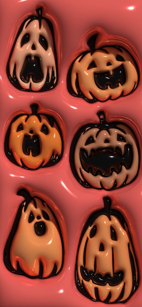 3d Scream Wallpaper, Y2k Fall Aesthetic Wallpaper, Autumn 3d Wallpaper, Helloween Wallpaper Iphone, 3d Puffy Wallpaper Halloween, Jelly Wallpaper Halloween, Glossy Wallpaper Aesthetic, 3d Wallpaper Iphone Halloween, Y2k Fall Wallpaper