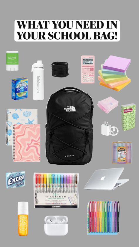 Tips For Middle School, School Backpack Essentials, Middle School Survival, Preppy School Supplies, Middle School Hacks, Everyday Bag Essentials, College Student Hacks, School Preparation, Get Smart