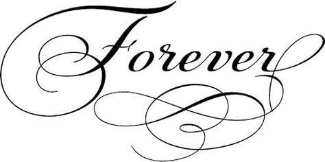 . Love Symbol Tattoos, Forever Tattoo, Word Drawings, Short Phrases, Floral Thigh Tattoos, Name Drawings, You Are My Forever, Calligraphy Words, Fancy Letters