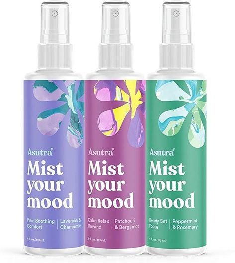 Create the perfect mood. Perfect for mother's day and all the women in your life. Bathroom Freshener, Aromatherapy Spray, Car Fabric, Aromatherapy Benefits, Patchouli Essential Oil, Health And Wellness Coach, Mist Spray, Peppermint Essential Oil, Variety Pack