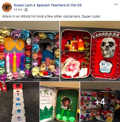 Día de los Muertos altars in Altoids tins! Reuse Altoid Tins Ideas, Altoid Tin Shrine, Altoid Tin Altar, Tin Shrine, Altoids Wallet, Altoid Tin, Altoids Tins, Altered Tins, Spanish Teacher