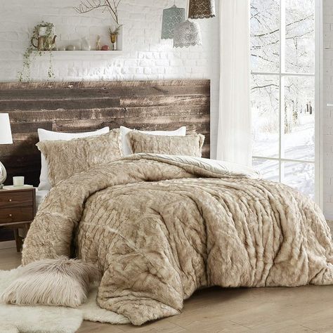 Earthy Comforter, Coma Inducer Comforter, Rustic Comforter Sets, Ugg Bedding, Dorm Pillow, Brown Comforter Sets, Chalet Bedroom, Oversized King Comforter, College Comforter