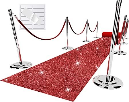 Hollywood Quince, Movie Theme Party Decorations, Hollywood Decorations, Movie Themed Party, Carpet Tape, Hollywood Red Carpet, Red Carpet Runner, Red Sign, Aisle Runner