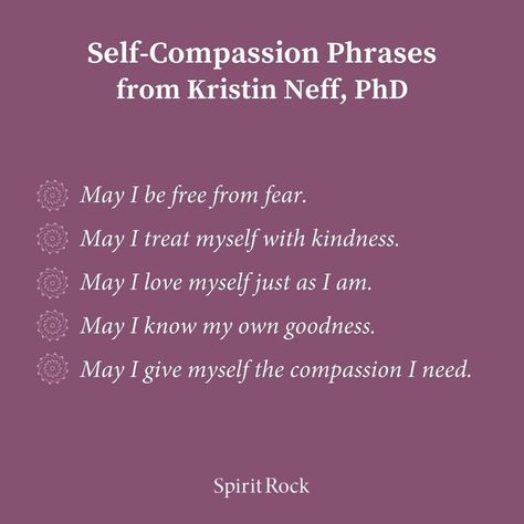 Self-Compassion, Kristin Neff Kristin Neff, Self Compassion Quotes, Mindful Self Compassion, Compassion Quotes, Mental Health Activities, Daily Positive Affirmations, Yoga Quotes, Love Affirmations, Self Compassion