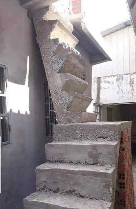 Ingenieur Humor, Building Fails, Small House Front Design, Design Fails, Home Stairs Design, Folding Furniture, House Front Design, Stairway To Heaven, House Stairs