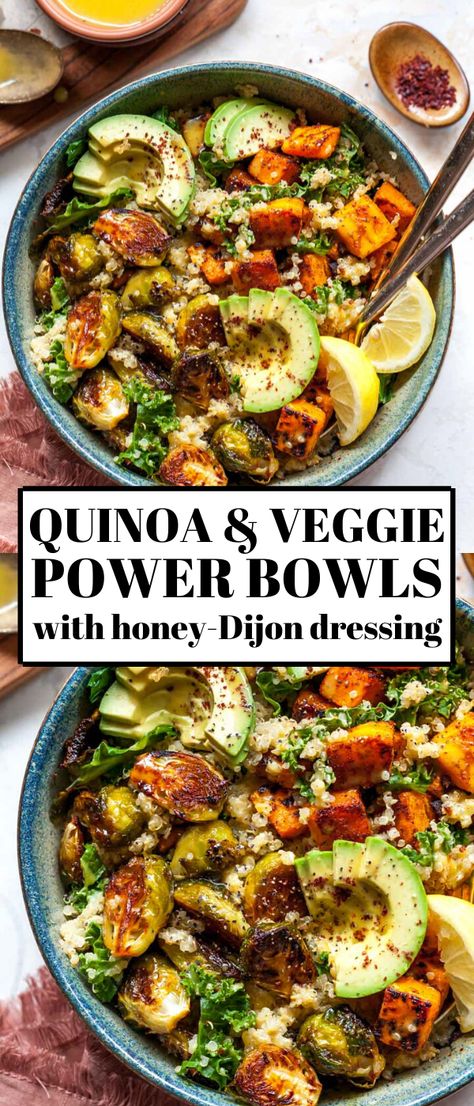 Healthy Bowls Recipes, Power Bowls, Healthy Bowls, Tasty Vegetarian Recipes, Meatless Meals, Vegan Dinner Recipes, Veggie Dishes, Vegan Eating, Bowls Recipe