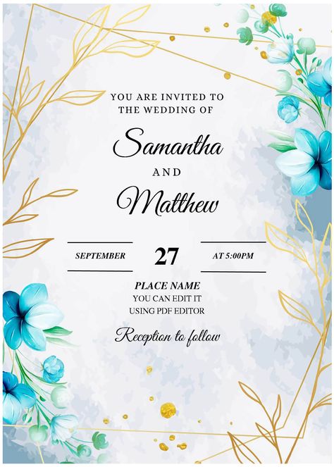 Download Now (Free Editable PDF) Stunning Gold Geometric Pansy Flower Wedding Invitation Templates #free #freeinvitation2019 #birthday #disney #invitations #invitationtemplates Editable Wedding Invitations Free, Marriage Invitation, Marriage Invitation Card, Marriage Invitations, Pansy Flower, Disney Invitations, Birthday Disney, Floral Border Design, Flower Wedding Invitation