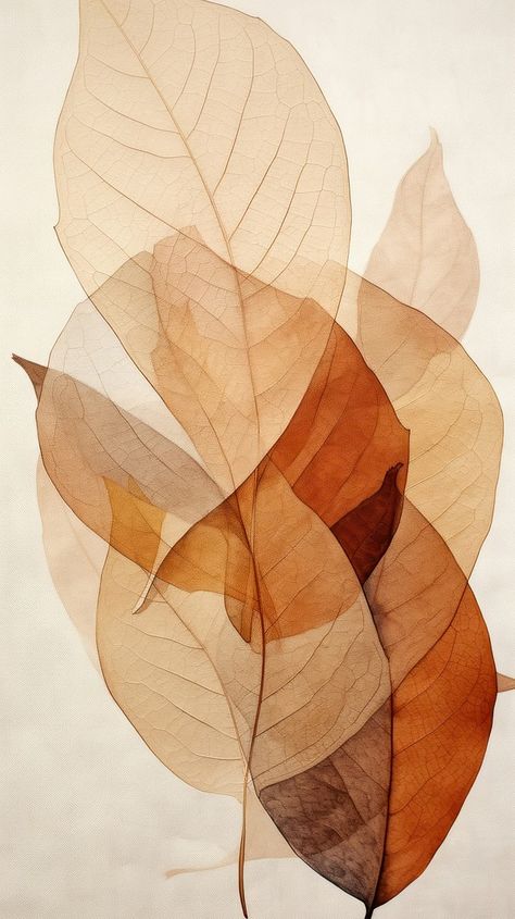 Dark lines leaves abstract pattern | Premium Photo Illustration - rawpixel Brown Leaves Aesthetic, Brown Painting Aesthetic, Unique Bedroom Design, Leaves Abstract, Abstract Aesthetic, Leaves Falling, Unique Bedroom, Brown Curls, Fall Images