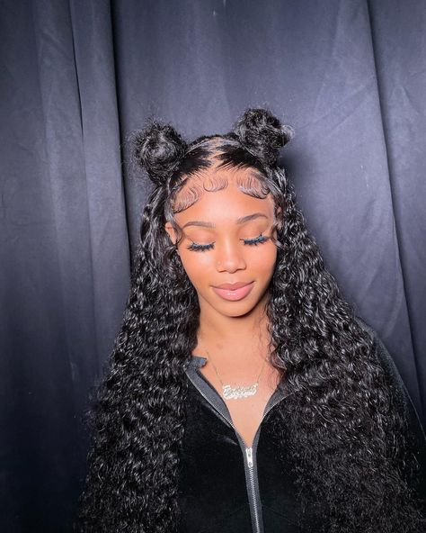 Wig Hairstyles Body Wave, Wavy Wigs Black Women, S Wave Hair, Slick Hairstyles Baddie Curly Hair, Body Wave Wig Hairstyles, Zig Zag Part, Frontal Wig Hairstyles, Curly Weave Hairstyles, Cute Box Braids Hairstyles