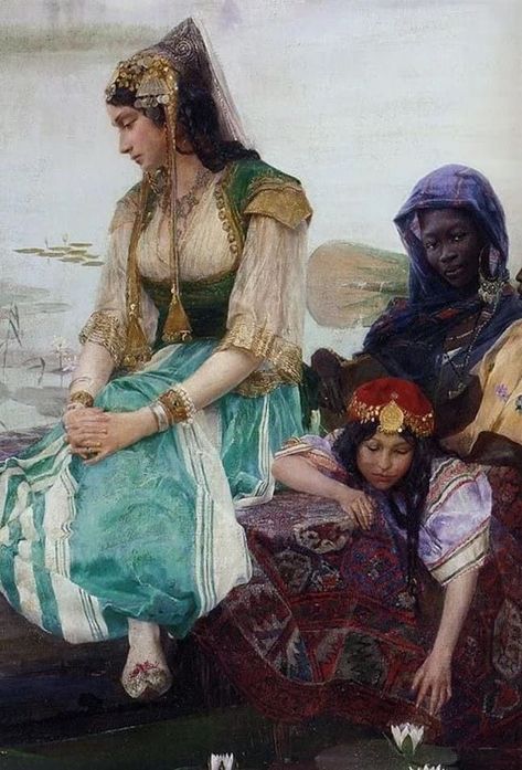 Ferdinand Max BREDT (1860-1921) Orientalist ✿ | Catherine La Rose ~ The Poet of Painting Noble Woman, World's Columbian Exposition, Night Sky Painting, Arabian Art, Lovely Poster, Academic Art, Southwest Art, Sky Painting, Arabian Nights