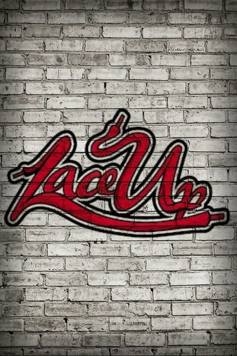 Lace Up!! Lace Up Tattoo, Mgk Wallpaper, Red Street, Up Tattoo, Wallpaper Red, Cleveland Cavaliers Logo, Cal Logo, Sport Team Logos, Street Art