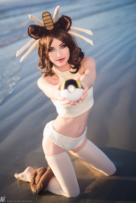 Meowth VI by MeganCoffey Pokemon Cosplay Female, Pokemon Costumes, Pokemon Cosplay, Face Swaps, Me Photo, Cosplay Dress, Online Art Gallery, Made By Me, Online Art