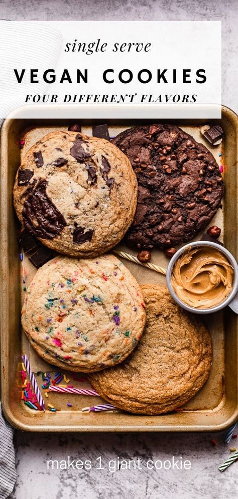 Healthy dessert #veganrecipes #healthyrecipes #vegandessertideas #veganrecipesideas #healthydessert Vegan Single Serve, Cookie Dough Vegan, Single Serve Cookie, Smoothies Vegan, Resep Smoothie, Vegan Baking Recipes, Vegan Cookies Recipes, Desserts Vegan, Vegan Peanut Butter