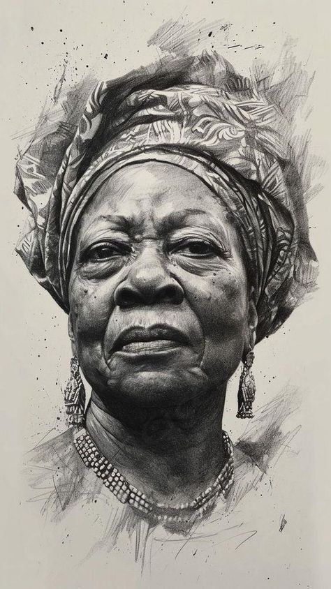 Do you want to surprise your friends or loved ones? "Portraits Art" will help you with this! African Portraits Art, Portraits Art, African Art Paintings, Charcoal Sketch, Portraiture Drawing, Real Anime, Charcoal Art, Black Art Pictures, Portrait Sketches