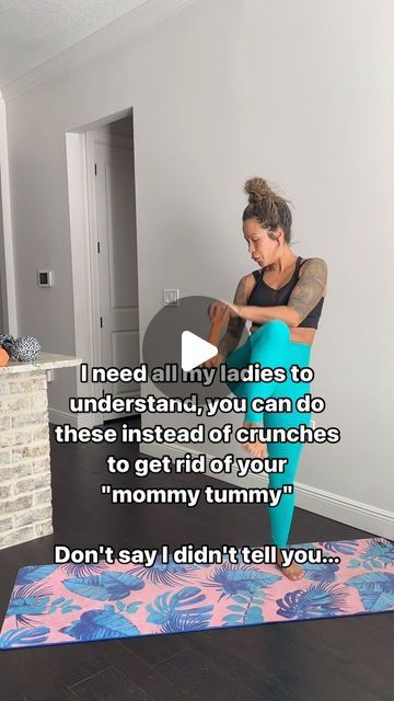 Sia Clyde | Fitness, Comedy, Relatable on Instagram: "Do these instead of crunches to get rid of the mommy tummy. Link in bio for my app and fitness guides." Instead Of Crunches, Peter Bjorn And John, Mom Pooch, Pooch Workout, Stomach Exercises, Daily Exercises, Mommy Tummy, Standing Abs, Exercise Videos