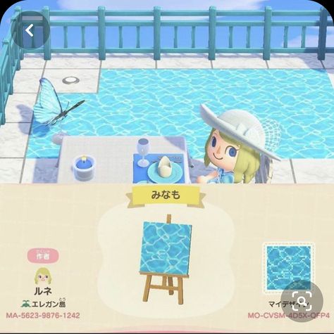 Acnh Motifs, Animal Crossing Designs, Acnh Path, Acnh Paths, Ac Ideas, Pool Outfits, Animal Crossing 3ds, Animals Crossing, Ac New Leaf