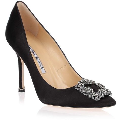 Manolo Blahnik Hangisi satin pump black (1,380 SGD) ❤ liked on Polyvore featuring shoes, pumps, sapato, pointed-toe pumps, high heel shoes, black pointy-toe pumps, pointed toe high heel pumps and evening shoes Black Satin Shoes, Black Evening Shoes, Black High Heel Pumps, Shoes Manolo Blahnik, Manolo Blahnik Pumps, Manolo Blahnik Hangisi, Shoes Pumps Heels, Pointy Heels, Satin Shoes