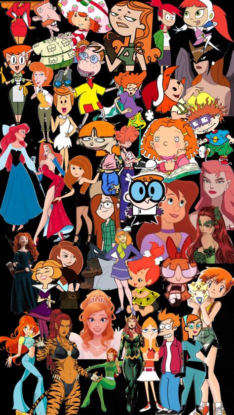 Cartoon redheads and gingers Ginger Cartoon, Red Head Cartoon, Head Cartoon, Orange Birthday, Red Head, Your Aesthetic, Creative Energy, Redheads, Ginger