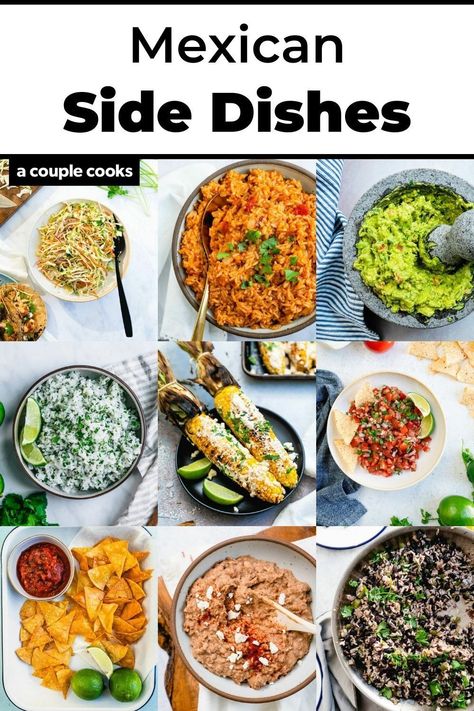 Asada Sides Dishes, Enchiladas And Side Dishes, Sides For Barbacoa, Burrito Sides, Sides For Carnitas, Sides For Carne Asada, Carne Asada Side Dishes, Carne Asada Sides, Mexican Food Recipes Vegetarian