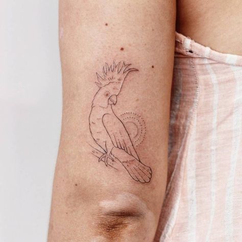 Cockatoo Tattoo, Australia Tattoo, Dope Tattoos For Women, Sleeves Ideas, Dope Tattoos, Little Tattoos, Fine Line Tattoos, Small Tattoo, Line Tattoos