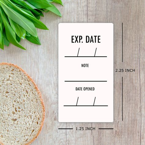 Minimalist Spice Labels Expiration Date Stickers Multi Pack | Etsy Expired Date Label Design, Modern Pantry Labels, Date Stickers, Herb Labels, Modern Kitchen Storage, Spice Jar Labels, Storage Labels, Spice Labels, Soap Labels