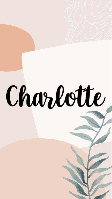 Charlotte Charlotte Name, Charlotte Tattoo, Charlotte Wallpaper, Beach Phone Wallpaper, Cute Backrounds, Wallpaper Preppy, Royal Names, Princess Stuff, Princesa Charlotte