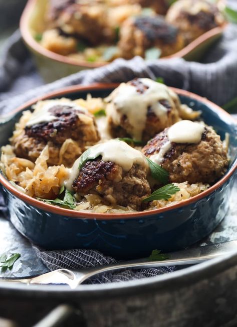 This easy recipe for German Meatballs is made with a savory mustard gravy sauce. These beef, pork and bacon meatballs are a meat lover's dream come true! #germanmeatballs #homemademeatballs #meatballsrecipe #howtomakemeatballs #howtomakehomemademeatballs #gravy #gravyrecipe #bestmeatballsrecipe Bacon Meatballs, German Meatballs, Homemade Gravy Recipe, Pasta Toppings, German Food Authentic, Homemade Egg Noodles, Oktoberfest Food, Homemade Gravy, Homemade Meatballs